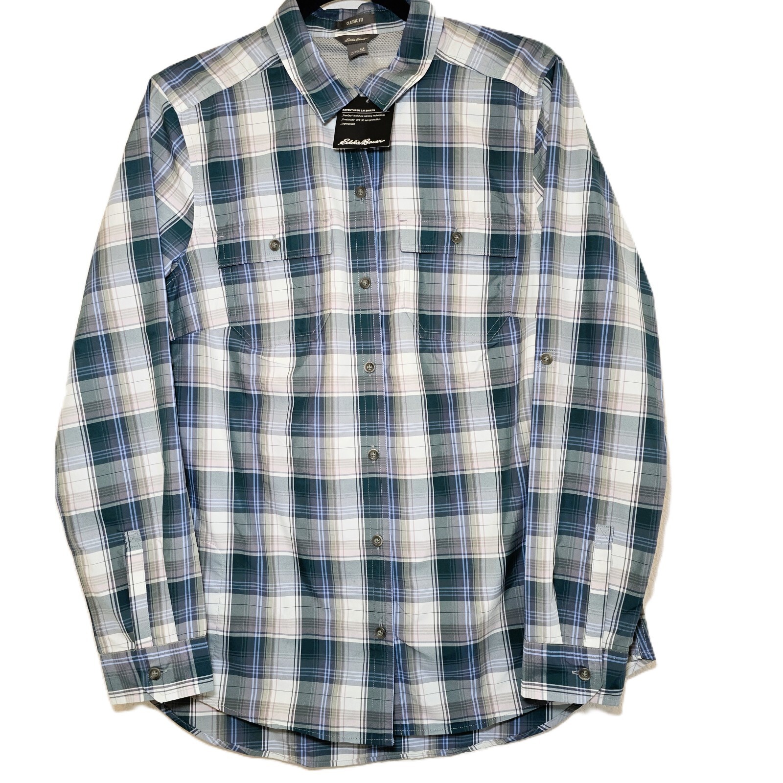 Eddie Bauer Women's Adventurer 3.0 Long-Sleeve Shirt – Green, Size M – NWT