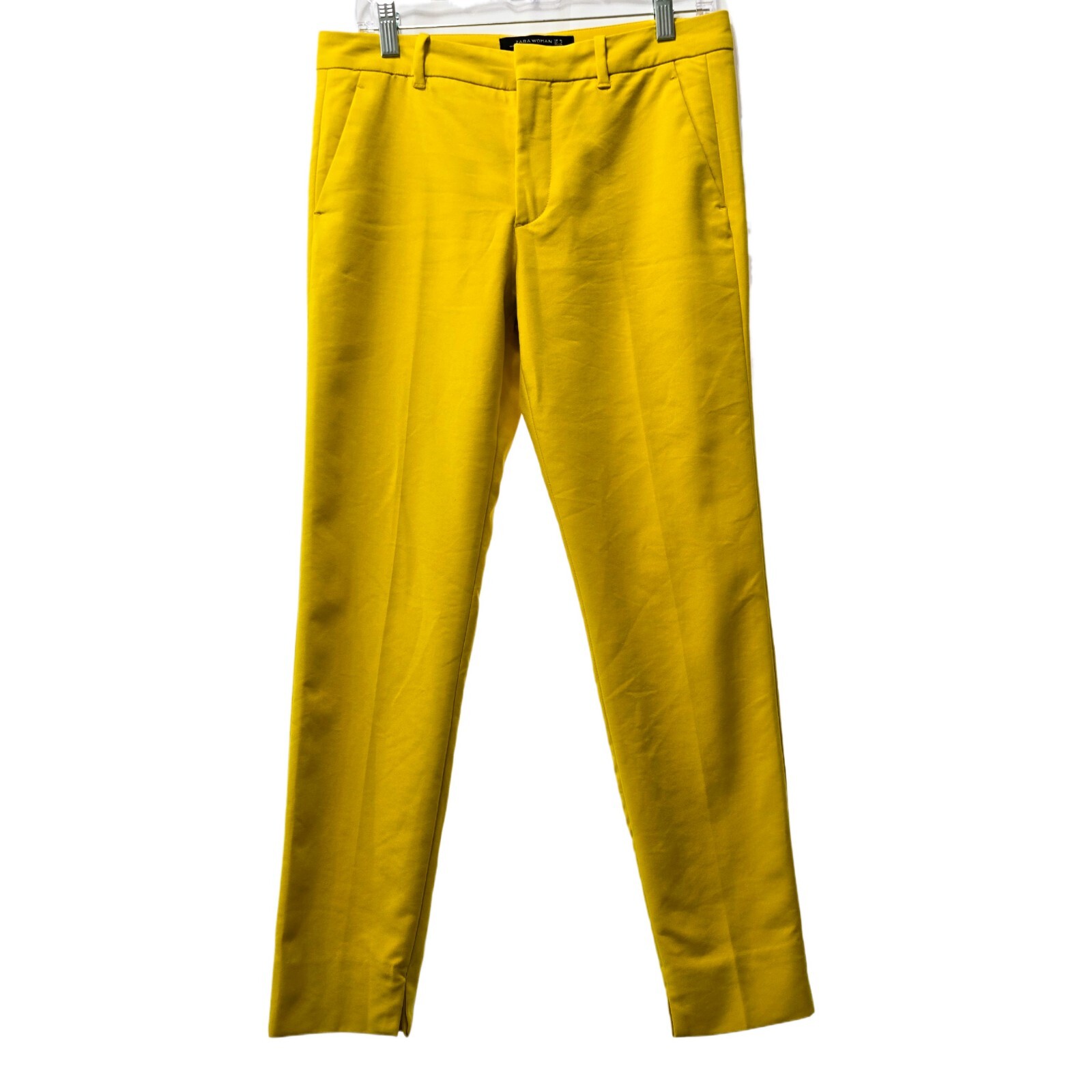 Zara Women's Vibrant Yellow Ankle Skinny Pants – Chino Fit | Size 4